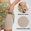 imagebaleaf Womens 20quot Golf Skirts Knee Length Skorts Athletic Modest Long Active Casual Pockets UV Protection02printed Brownish Yellow