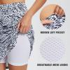 imagebaleaf Womens 20quot Golf Skirts Knee Length Skorts Athletic Modest Long Active Casual Pockets UV Protection02white Leopard