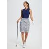imagebaleaf Womens 20quot Golf Skirts Knee Length Skorts Athletic Modest Long Active Casual Pockets UV Protection02white Leopard
