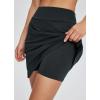 imagebaleaf Womens 20quot Golf Skirts Knee Length Skorts Athletic Modest Long Active Casual Pockets UV Protection03black