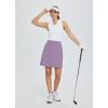 imagebaleaf Womens 20quot Golf Skirts Knee Length Skorts Athletic Modest Long Active Casual Pockets UV Protection05purple