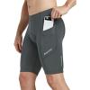 imagebaleaf Mens Padded Bike Shorts Cycling Road Biking Riding Bicycle Cycle Wear Pockets UPF 50 MTB Accessories TightsClassicgrey