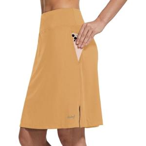 imagebaleaf Womens 20quot Golf Skirts Knee Length Skorts Athletic Modest Long Active Casual Pockets UV Protection01desert Mist