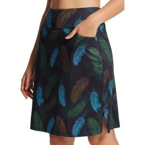 imagebaleaf Womens 20quot Golf Skirts Knee Length Skorts Athletic Modest Long Active Casual Pockets UV Protection02colored Leaf