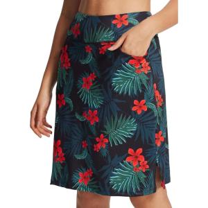 imagebaleaf Womens 20quot Golf Skirts Knee Length Skorts Athletic Modest Long Active Casual Pockets UV Protection02greenRed