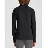 imagebaleaf Boys Thermal Compression Shirts Youth Long Sleeve Fleece Base Layer Soccer Football Cold Gear03black