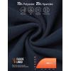 imagebaleaf Boys Thermal Compression Shirts Youth Long Sleeve Fleece Base Layer Soccer Football Cold Gear03blue