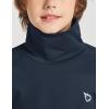 imagebaleaf Boys Thermal Compression Shirts Youth Long Sleeve Fleece Base Layer Soccer Football Cold Gear03blue