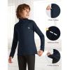imagebaleaf Boys Thermal Compression Shirts Youth Long Sleeve Fleece Base Layer Soccer Football Cold Gear03blue