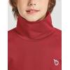 imagebaleaf Boys Thermal Compression Shirts Youth Long Sleeve Fleece Base Layer Soccer Football Cold Gear03red