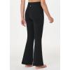 imagebaleaf Girls Flare Leggings Cross High Waisted Bootcut Yoga Dance Pants Kids Bell Bottoms Leggings with PocketsBlack