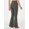 imagebaleaf Girls Flare Leggings Cross High Waisted Bootcut Yoga Dance Pants Kids Bell Bottoms Leggings with PocketsGreen