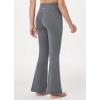 imagebaleaf Girls Flare Leggings Cross High Waisted Bootcut Yoga Dance Pants Kids Bell Bottoms Leggings with PocketsGrey