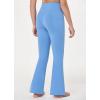 imagebaleaf Girls Flare Leggings Cross High Waisted Bootcut Yoga Dance Pants Kids Bell Bottoms Leggings with PocketsLight Blue