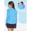 imagebaleaf Girls Rash Guard Swim Shirts Sun Shirt UV Long Sleeve Tops Quick Dry Lightweight UPF 50 ClothingBlue