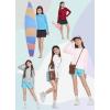 imagebaleaf Girls Rash Guard Swim Shirts Sun Shirt UV Long Sleeve Tops Quick Dry Lightweight UPF 50 ClothingBlue