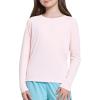 imagebaleaf Girls Rash Guard Swim Shirts Sun Shirt UV Long Sleeve Tops Quick Dry Lightweight UPF 50 ClothingPink