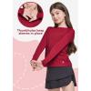 imagebaleaf Girls Rash Guard Swim Shirts Sun Shirt UV Long Sleeve Tops Quick Dry Lightweight UPF 50 ClothingRed