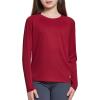 imagebaleaf Girls Rash Guard Swim Shirts Sun Shirt UV Long Sleeve Tops Quick Dry Lightweight UPF 50 ClothingRed