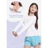 imagebaleaf Girls Rash Guard Swim Shirts Sun Shirt UV Long Sleeve Tops Quick Dry Lightweight UPF 50 ClothingWhite