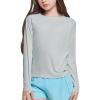 imagebaleaf Girls Rash Guard Swim Shirts Sun Shirt UV Long Sleeve Tops Quick Dry Lightweight UPF 50 ClothingGrey
