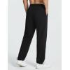 imageBALEAF Mens Sweatpants Casual Lounge Cotton Pajama Yoga Pants Open Bottom Straight Leg Male Sweat Pants with PocketsCblackadjust Cinch