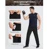 imageBALEAF Mens Sweatpants Casual Lounge Cotton Pajama Yoga Pants Open Bottom Straight Leg Male Sweat Pants with PocketsCblackadjust Cinch
