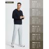 imageBALEAF Mens Sweatpants Casual Lounge Cotton Pajama Yoga Pants Open Bottom Straight Leg Male Sweat Pants with PocketsClight Grayadjust Cinch
