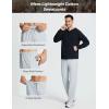 imageBALEAF Mens Sweatpants Casual Lounge Cotton Pajama Yoga Pants Open Bottom Straight Leg Male Sweat Pants with PocketsClight Grayadjust Cinch