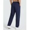 imageBALEAF Mens Sweatpants Casual Lounge Cotton Pajama Yoga Pants Open Bottom Straight Leg Male Sweat Pants with PocketsCnavy Blueadjust Cinch