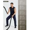 imageBALEAF Mens Sweatpants Casual Lounge Cotton Pajama Yoga Pants Open Bottom Straight Leg Male Sweat Pants with PocketsCnavy Blueadjust Cinch