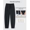 imageBALEAF Mens Sweatpants Casual Lounge Cotton Pajama Yoga Pants Open Bottom Straight Leg Male Sweat Pants with PocketsDark Grey