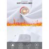 imageBALEAF Thermal Long Sleeve Women Shirts Winter Clothes Cowl Neck Warm Fleece Base Layer Tops with Balaclava and ThumbholesWhite
