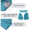 imageBALEAF Womens 3 5quot Quick Dry High Waisted Swim Board Shorts UPF 50 Swimsuit Bottom Trunks with LinerAqua Blue