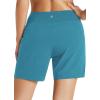 imageBALEAF Womens 3 5quot Quick Dry High Waisted Swim Board Shorts UPF 50 Swimsuit Bottom Trunks with LinerAqua Blue