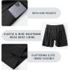 imageBALEAF Womens 3 5quot Quick Dry High Waisted Swim Board Shorts UPF 50 Swimsuit Bottom Trunks with LinerBlack