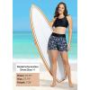 imageBALEAF Womens 3 5quot Quick Dry High Waisted Swim Board Shorts UPF 50 Swimsuit Bottom Trunks with LinerBlack Flowers