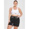 imageBALEAF Womens 3 5quot Quick Dry High Waisted Swim Board Shorts UPF 50 Swimsuit Bottom Trunks with LinerBlackplus Size