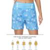 imageBALEAF Womens 3 5quot Quick Dry High Waisted Swim Board Shorts UPF 50 Swimsuit Bottom Trunks with LinerBlue