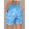 imageBALEAF Womens 3 5quot Quick Dry High Waisted Swim Board Shorts UPF 50 Swimsuit Bottom Trunks with LinerBlue