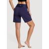 imageBALEAF Womens 3 5quot Quick Dry High Waisted Swim Board Shorts UPF 50 Swimsuit Bottom Trunks with LinerDark Blue