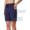 imageBALEAF Womens 3 5quot Quick Dry High Waisted Swim Board Shorts UPF 50 Swimsuit Bottom Trunks with LinerDark Blue