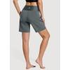 imageBALEAF Womens 3 5quot Quick Dry High Waisted Swim Board Shorts UPF 50 Swimsuit Bottom Trunks with LinerDark Grey