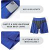 imageBALEAF Womens 3 5quot Quick Dry High Waisted Swim Board Shorts UPF 50 Swimsuit Bottom Trunks with LinerDazzling Blue