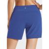 imageBALEAF Womens 3 5quot Quick Dry High Waisted Swim Board Shorts UPF 50 Swimsuit Bottom Trunks with LinerDazzling Blue