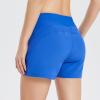 imageBALEAF Womens 3 5quot Quick Dry High Waisted Swim Board Shorts UPF 50 Swimsuit Bottom Trunks with LinerDazzling Blue
