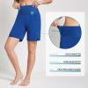 imageBALEAF Womens 3 5quot Quick Dry High Waisted Swim Board Shorts UPF 50 Swimsuit Bottom Trunks with LinerDazzling Blue