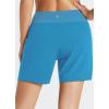 imageBALEAF Womens 3 5quot Quick Dry High Waisted Swim Board Shorts UPF 50 Swimsuit Bottom Trunks with LinerElegant Blue