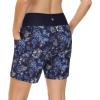 imageBALEAF Womens 3 5quot Quick Dry High Waisted Swim Board Shorts UPF 50 Swimsuit Bottom Trunks with LinerHawaii