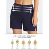 imageBALEAF Womens 3 5quot Quick Dry High Waisted Swim Board Shorts UPF 50 Swimsuit Bottom Trunks with LinerNavy Blue